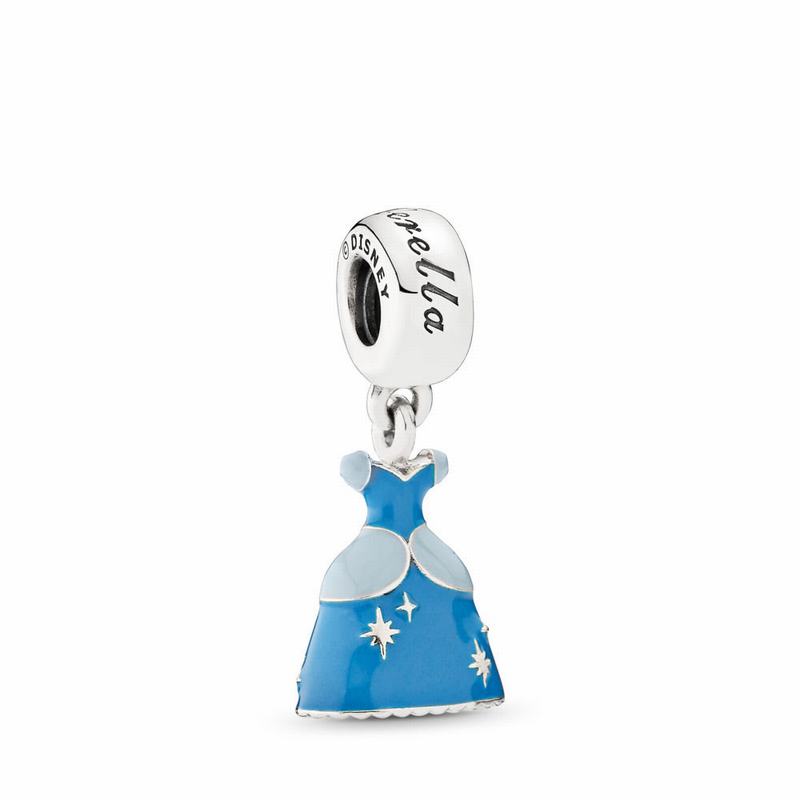 Pandora Australia Disney Cinderella's Dress Dangle Charm - Sterling Silver | TCAJPB503